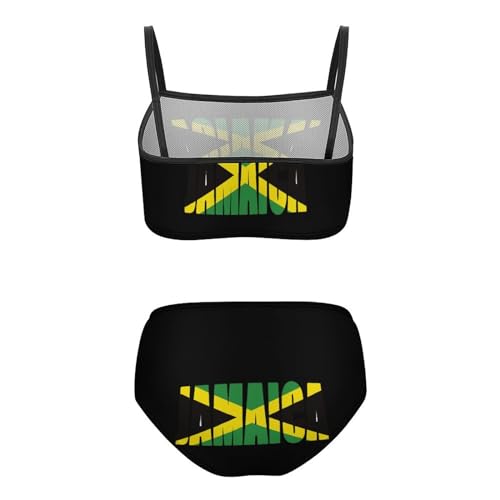 Jamaican Country Flag Girls Two Piece Bikini Swimsuits Cute Beach Sport Swimwear Bathing Suit2