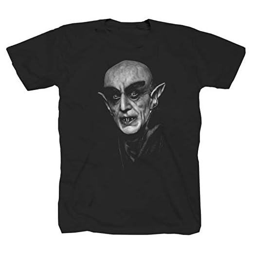 Nosferatu kult skräck film halloween Dracula Oldschool Evil Dead retro svart t-shirt tröja, svart, XXL