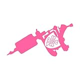 Wandaufkleber mit Logo „Tattoo Parlor Gun Machine Salon“, für drinnen und draußen, Geschäft, entfernbare Wanddekoration, Aufkleber, Poster, klein – 29 x 57 cm