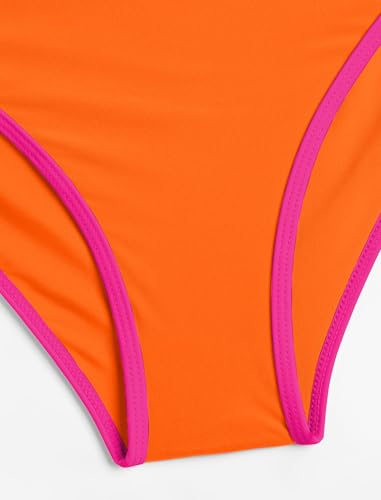 Image of ZAFUL Women's Tie Back Padded High Cut Bralette Bikini Set Two Piece Swimsuit