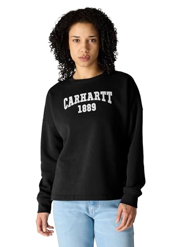 Carhartt Women's Loose Fit Midweight Graphic Sweatshirt, Black, X-Large