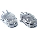 Jokari USB Rechargeable Heated Shark Slippers for Men, Women and Kids. Super Comfy Plush Electric Slippers with Non Slip, Water Resistant Soles, Foam Insole to Keep Feet and Toes Warm (Adult M)