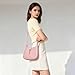 Keyli Shoulder Bag for Women Vegan Leather Shoulder Handbags Small Cute Hobo Purses trendy Top Handle Crossbody Bag with Adjustable Strap Pink