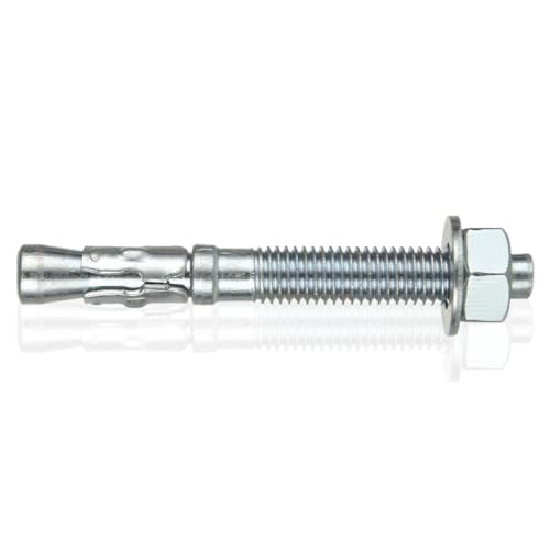 Qtlcohd ODUS-WEDGEANCHOR-60PCS-230720 1/2 Inch X 3-3/4 Inch Wedge Anchor, Carbon Steel Concrete Anchor Bolts cover