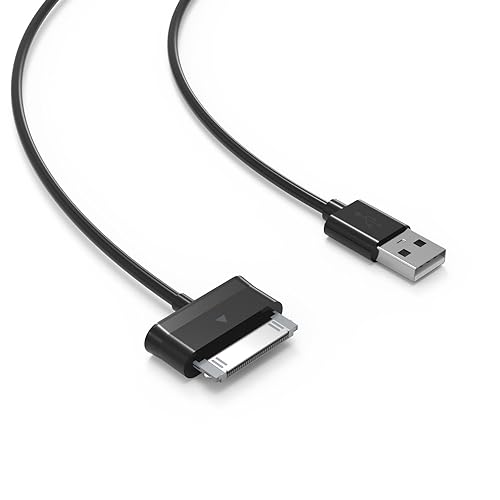 Image of Mr.Gadget's Solutions 1 Metre Meter 30-Pin USB Charging Cable Compatible with Galaxy Tab and Note |30-Pin Data Sync Charger Cable -Black