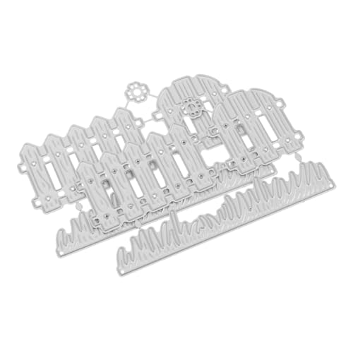 GLSTOY 1 Juego Troquel De Corte Alambre De Gallinero Neto Cenefa Malla Troqueles De Corte Solar Cerca Árbol Jaula Enrejado Plantas Círculo Placas De Troquelado Álbum Silver Acero Carbono