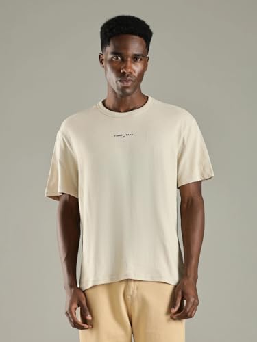 Image of Solid Relaxed Fit Cotton T-Shirt