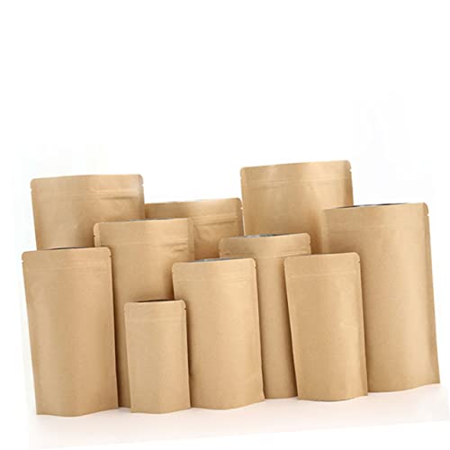 Bolsas de papel kraft a prueba de humedad para guardar té 50 unidades 5