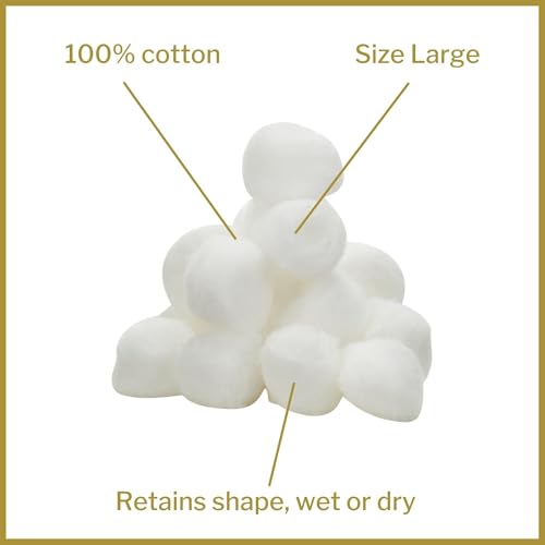 image for McKesson Cotton Balls [1000 Count] Bulk, 100% Pure Cotton Balls for Fa