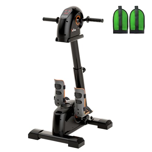 YOUKANG 8-in-1 Motorized Pedal Exerciser with 20-Level Resistance, Adjustable Electric
