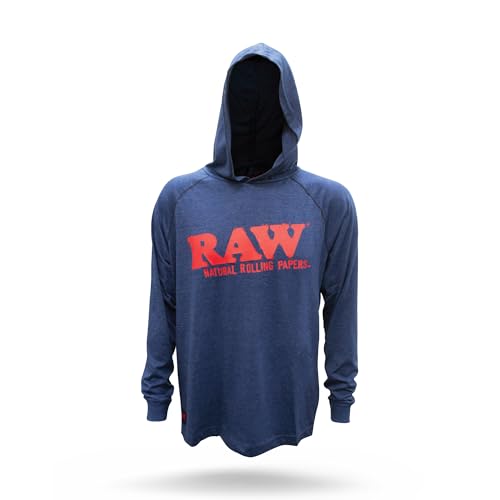 RAW Unisex Lightweight Hoodie Shirt - Variation - Navy Blue