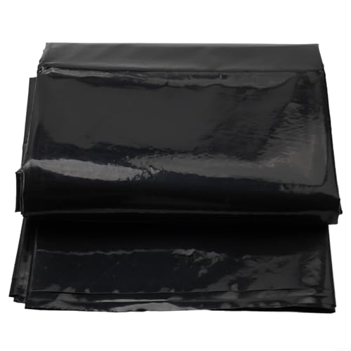 Yhenlovtt Plus verstärkte Teichfolie, 012 mm, Fische, undurchlässige Membran, HDPE, Gartenpools für dicke Teiche, Landschaftsbau, 200 x 300 cm, Schwarz (32 m)