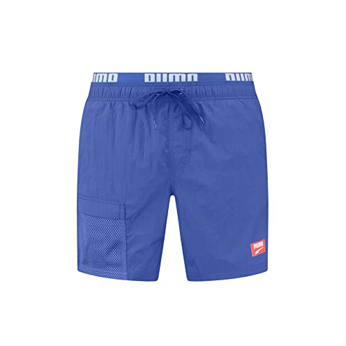 PUMA Shorts Pantaloncini, Blu (Benjamin Blue 757), S Uomo