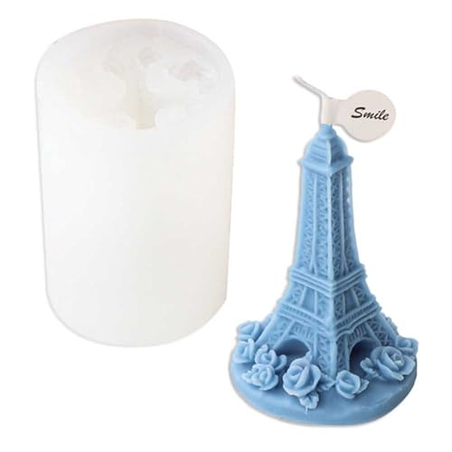 Tone Fun Eiffel Tower Shape Candle Silicone Molds for Making Candle, Resin, Aromatherapy Candles, Handmade Wax Soap, Home Decor, Craft