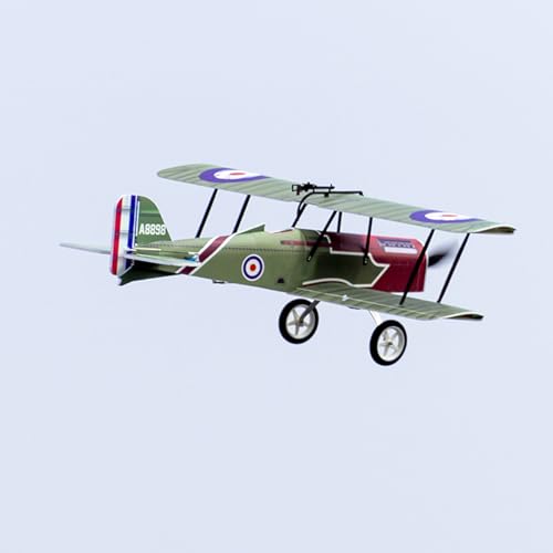 Goolsky RC Flugzeug, RC Aeroplane E33 SE5A 800 mm Spannweite PP-Schaum ferngesteuertes Flugzeug Starrflügel-Doppeldecker-Warbird