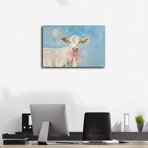 Tableau vache sur toile : sublimez vos murs vides de chambre