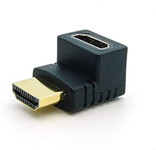 Cable Central LLC (5 Pack HDMI M/F 90 Degree Adapter Gold Plated