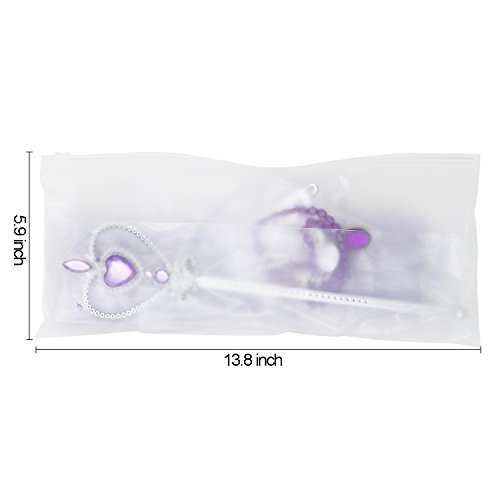 Tacobear Princess Dress up Accessories 5 Pieces Gift Set for Sofia Rapunzel Crown Scepter Necklace Earrings Gloves