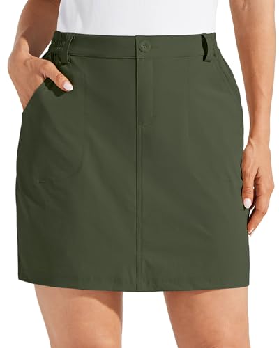 Willit Women's Skorts Golf Casual Skort Skirts UPF 50+ Quick Dry Zip Pockets Outdoor Hiking