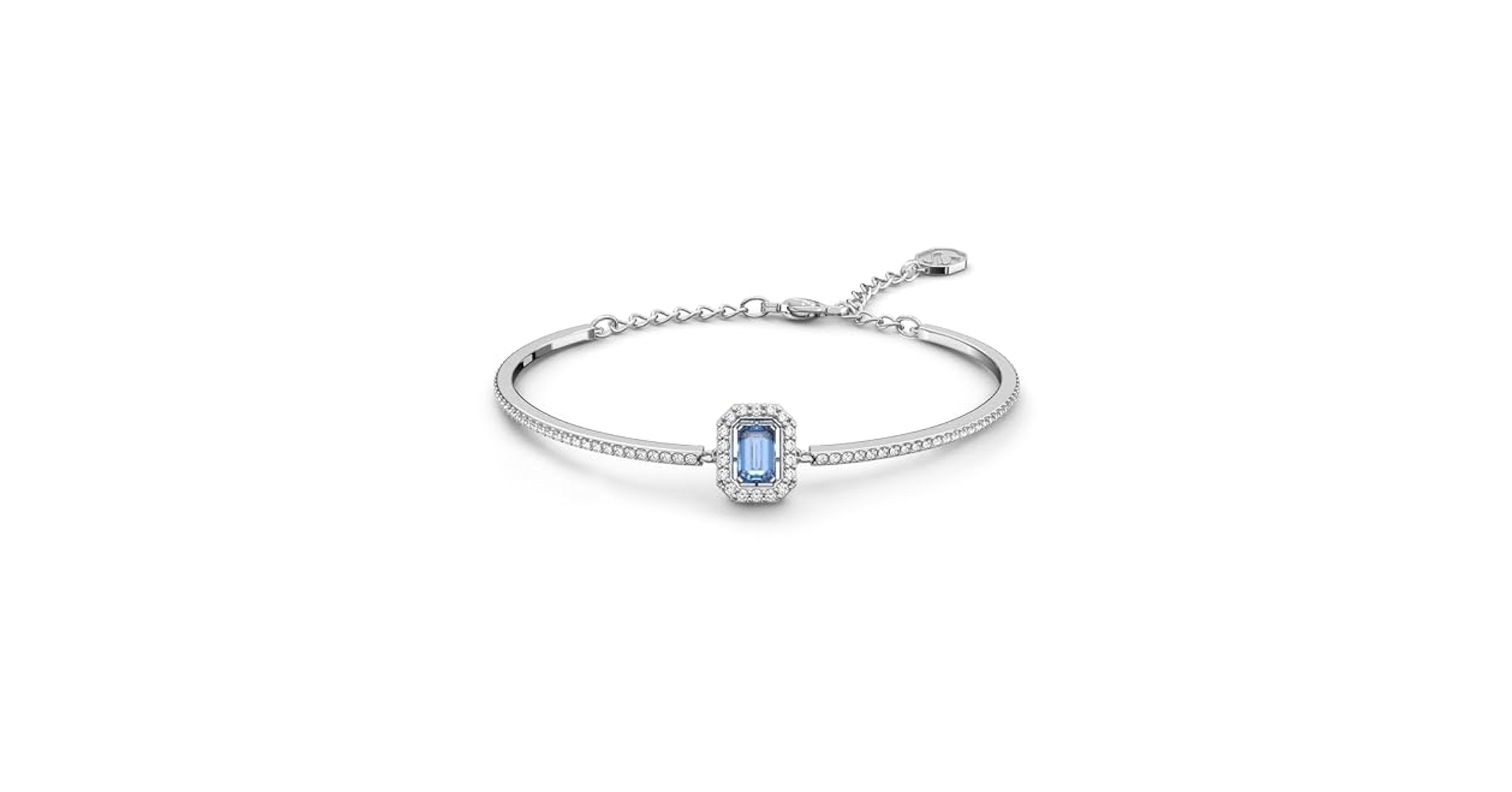 Una バングル オクタゴンカット ブルー Amazon.com: Swarovski Una Bangle, Octagon Cut Stone, Blue
