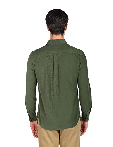 Image of U.S. Polo ASSN. Men Cotton Solid Tailored Fit Shirt