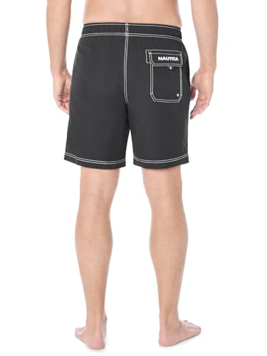 Nautica Men's Solid Quick Dry Classic Logo Swim-Trunk4