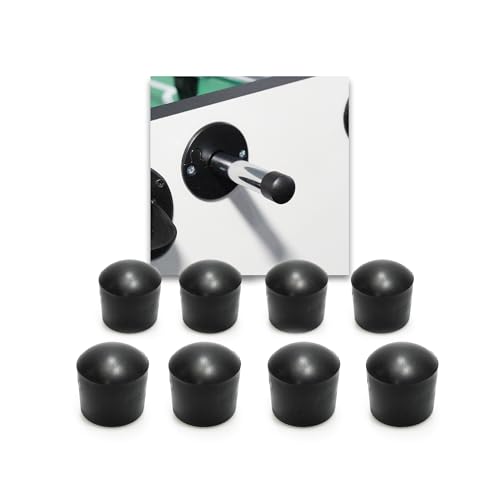 Kickerstangen Endkappen Profi für 16 mm Voll- und Hohlstangen Stangenschutz Abdeckkappe, weicher Gummi, Breite 20 mm Set 8 St.