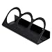mokebo® Weinregal schwarz im Scandi Stil 'Der Winzer' aus Metall, auch als Wandregal & Flaschenregal für bis zu 3 Flaschen | 35x13x12 (B/H/T in cm) | Schwarz Pulverbeschichtet