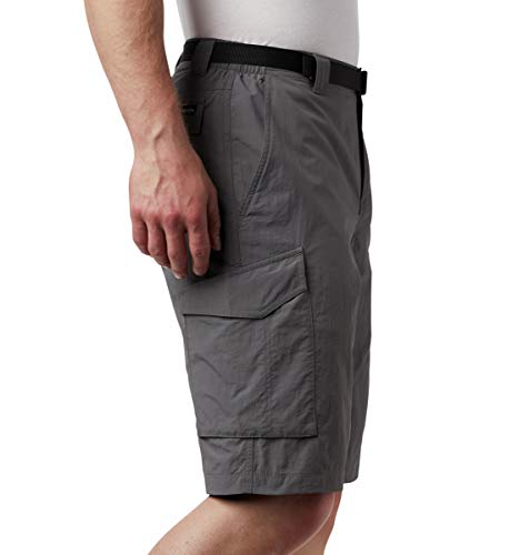 Image of Columbia Men's Regular Fit Shorts (AM4723 Cypress Heather Camo Print 40)