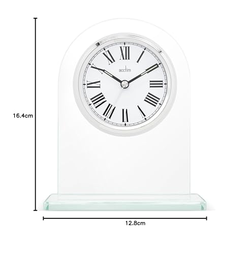 Reloj de chimenea estilo clásico Adelaide 36537 de cristal analógico 7