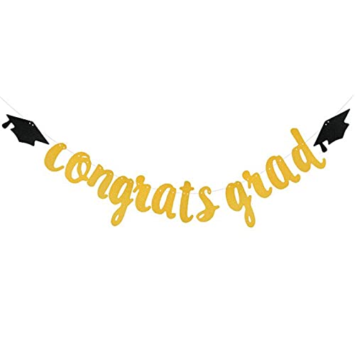 Official - Party DIY Decorations - 1-15pcs Congratulation Grads Decorations Happy 2021 Graduation Pull Flag Topper Confetti Balloon For 2021 Grad Party Supplies (C05-1piece)