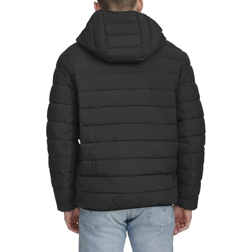 Image of Water Resistant Performance Stretch Hooded Puffer Jacket