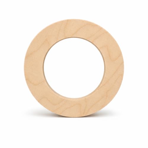 Xanadu Frames runder Holzrahmen aus Birke – Holzring rund – 12 mm stark – CNC-gefräst – Made in Germany (80cm)