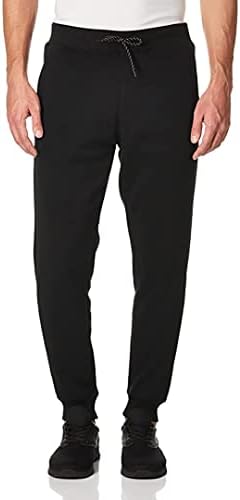 WT02 Men's Fleece Sweatpants & Joggers (Regular & Extended Sizes), Black, Large