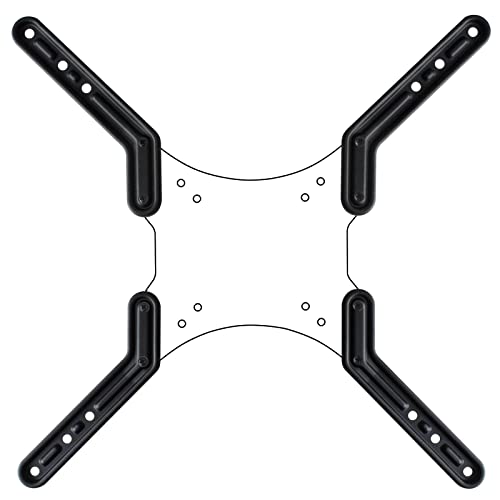 Placas adaptadoras VESA - para LCD LED OLED Plasma Soporte para TV Curvo - ampliación de VESA 200 a 300 y 400 - Negro Modelo: AD22B