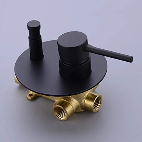 Robinet de baignoire en laiton mitigeur cascade avec douchette à main - 6