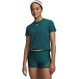 Top da palestra Under Armour Donna Vanish Manica Corta, Rack Verde, 42