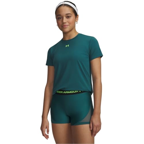 Top da palestra Under Armour Donna Vanish Manica Corta, Rack Verde, 42