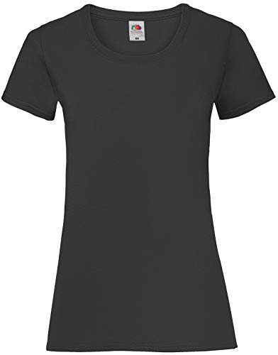 Basic T-Shirt 'Valueweight' - für Damen Farbe schwarz Größe L