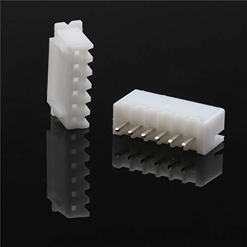 Lot de 350 connecteurs mâles et femelles 2-6 broches 2,54 mm Blanc