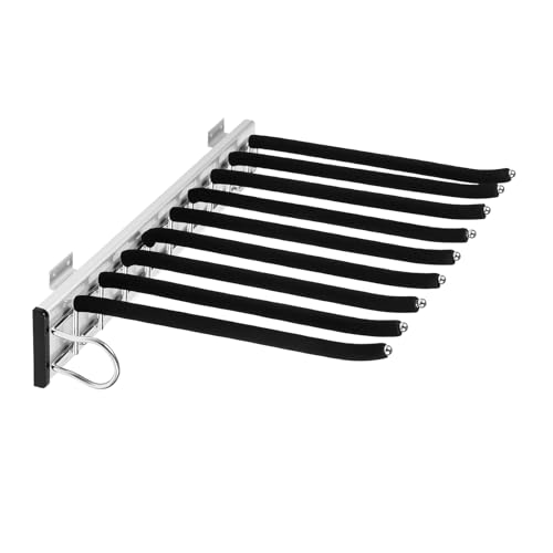 GXFCHYL Pull Out Pants Rack 9-Arm Closet Pants Hanger Pull Out Trousers Rack Closet Pull Out Rod Hanger Rail Extendable Trousers Hanger for Clothes Towel Scarf Trousers Tie