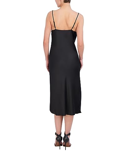 Robe midi sans manches BCBGMAXAZRIA à col bénitier chic pour femme - 3