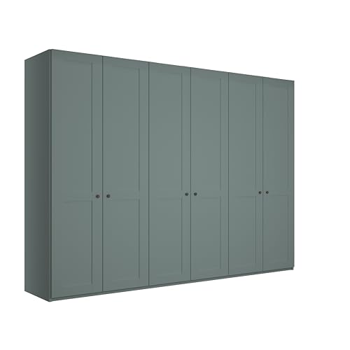 WIEMANN Drehtürenschrank Landhausstil Kleiderschrank 300cm breit, Salbeigrün Dekor, Höhe 216cm, Marlow WIEMANN Drehtürenschrank Landhausstil Kleiderschrank 300cm breit, Salbeigrün Dekor, Höhe 216cm, Marlow