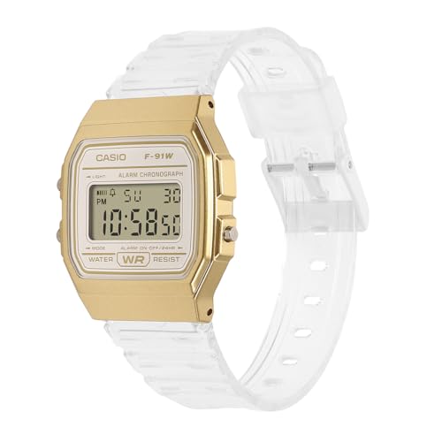 Image of Casio Youth F-91WS-7A2DF Digital Transparent Grey Watch Unisex (D427)