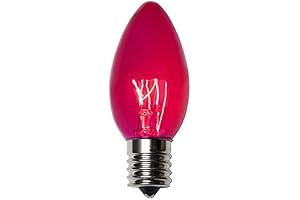 25 Pack C9 Christmas Replacement Light Bulbs for Indoor and Outdoor String Lights