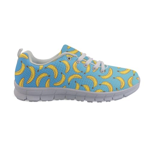 Image of GIFTPUZZ Mens Lace Up Athletic Trainers Running Sneakers Wedge Breathable Gym Lightweight Sports Tennis Shoes