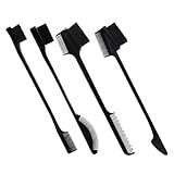 Healifty 4 Stück Doppelköpfiges Augenbrauenpinsel Tragbare Kleine Kämme für Haaransatz und Augenbrauenstyling Multifunktionale Makeup Haarpflegewerkzeuge