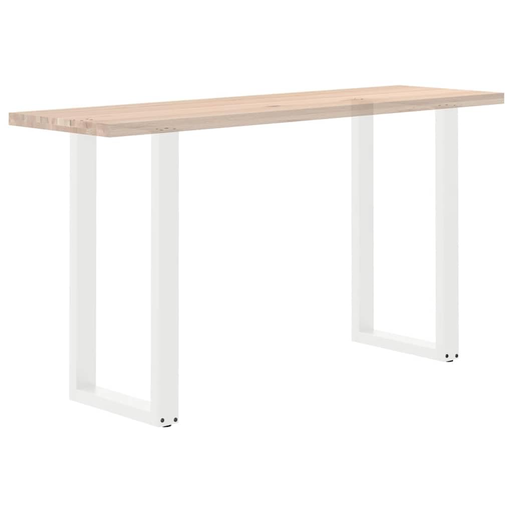 vidaXL Patas para Mesa de Bar en Forma de U (2 Unidades), Color Blanco, 50 x (90-91) cm, Acero