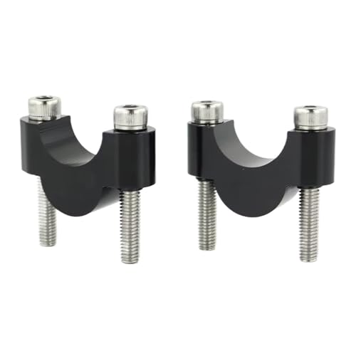 Rehausseur guidon 7/8" 22 mm robuste avec hausse de 20mm en finition noire pour moto Ducati