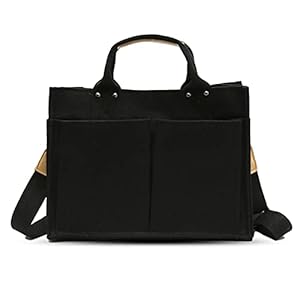 Valleycomfy Canvas Tote Bags for Women Large Shoulder Hobo Bags Handbags Purse Satchel Purses Multi-pockets Casual Work Bags